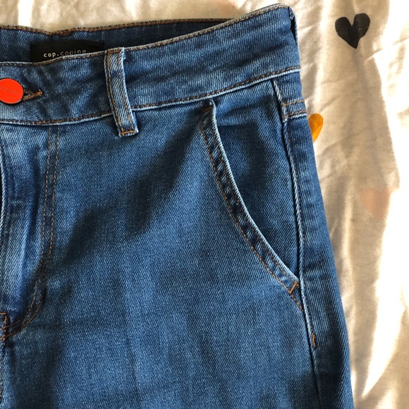 Cop Copine Stanly high waist wide leg cropped jean sz 36 - Picture 12 of 13